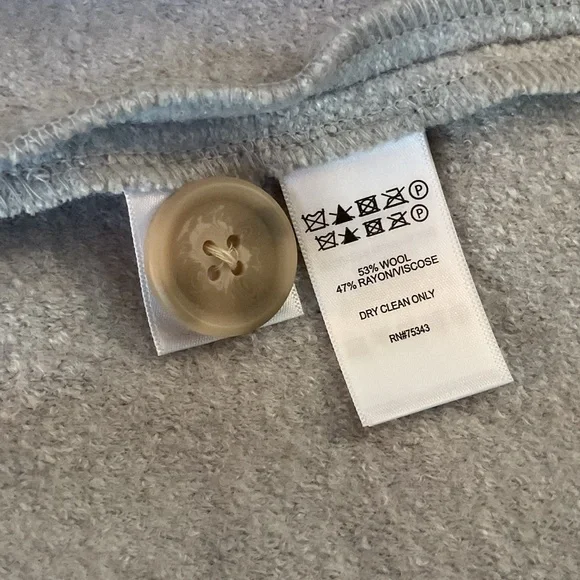 Tahiti Women's Gray Double-Breasted Coat, Large, New - Picture 9 of 9